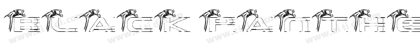 BLACK PANTHER字体转换